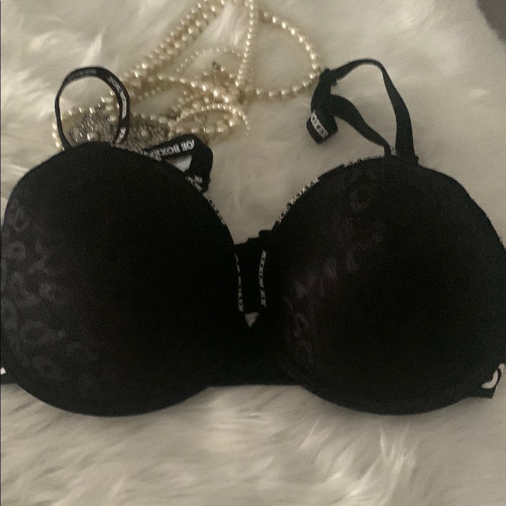 Joe Boxer Black Molded Cup Bra with Adjustable Straps